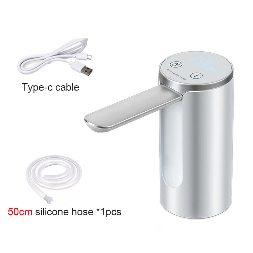 1pcs Electric Water Gallon Bottle Pump Foldable Automatic Rechargeable Dispenser