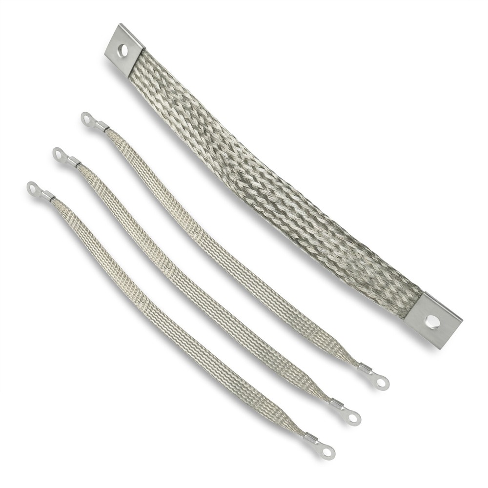 4Pcs Engine Body Frame Braided Ground Strap Kit 40140
