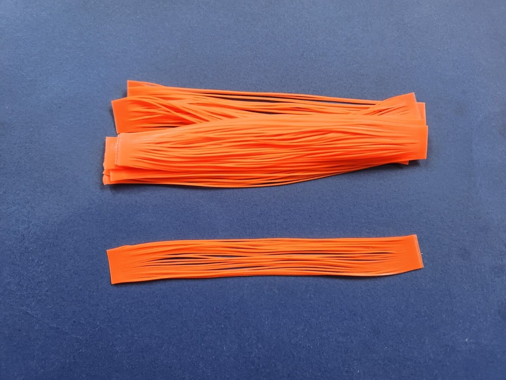 10 silicone Tab Solid Orange T68  Fish Lure Spinnerbait Buzz Bait Jig
