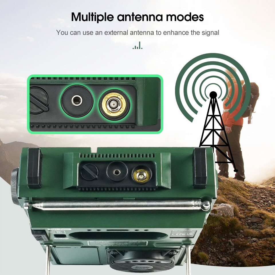 Retekess TR113 Portable AM/FM Full Band Ham Radio Backlight APP Control Camping