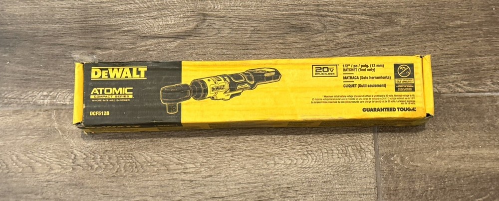 DeWalt DCF512B 20V ATOMIC COMPACT SERIES MAX 1/2" Brushless Ratchet - Bare Tool