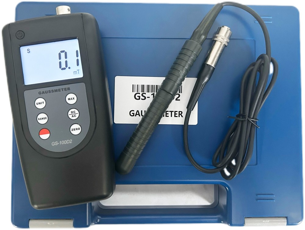 Portable Gaussmeter Tesla Tester 200mT/2000mT Range Conversion with Hall Sensor