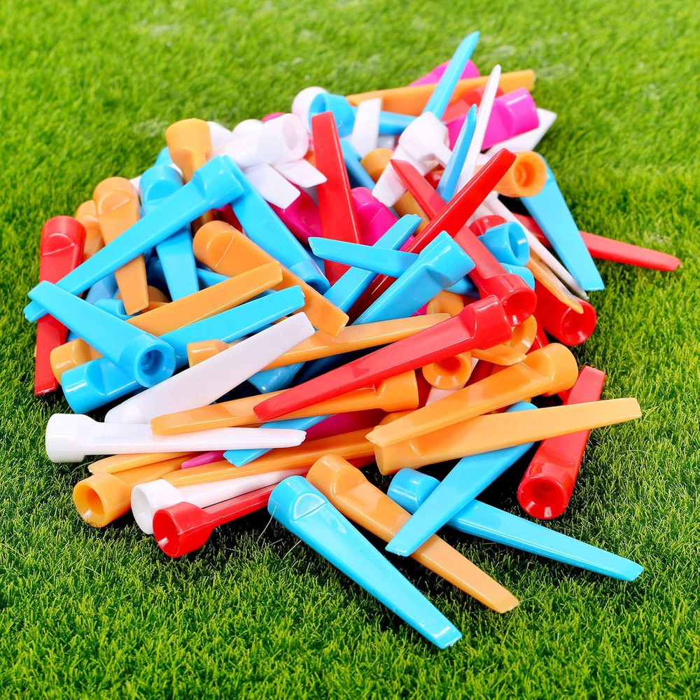 Golf Tees Wedge 100Pk Plastic 2.75in Flat Training Practice Accessories