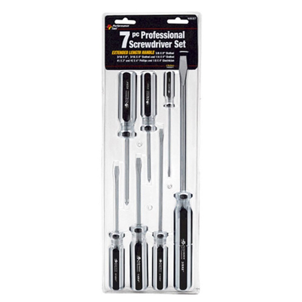 Performance Tool Professional Screwdriver Set - 7-Piece W80007