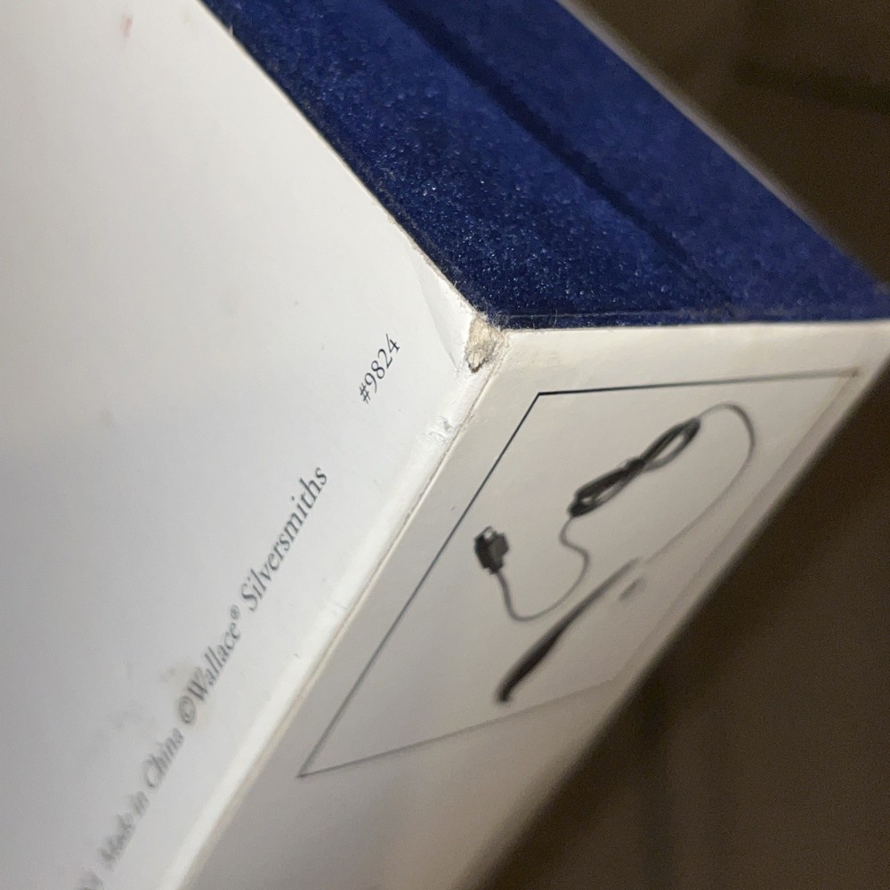 NIB New WALLACE SILVERPLATED "SILVER MOUSE" & PAD FOR COMPUTER IN GIFT BOX