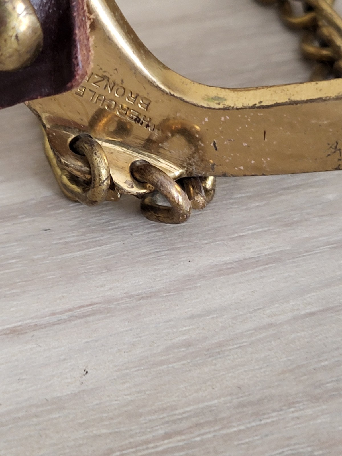 HERCULES BRONZE SPURS Horse Head Star