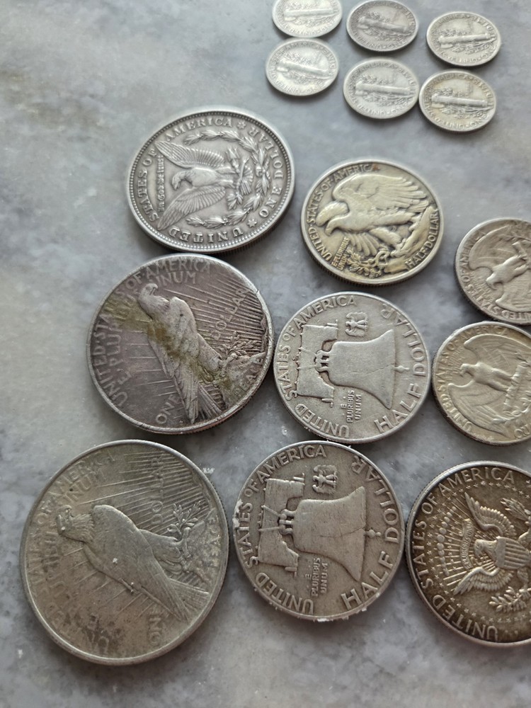 $6.10 Face Value 90% Junk Silver Mixed Lot