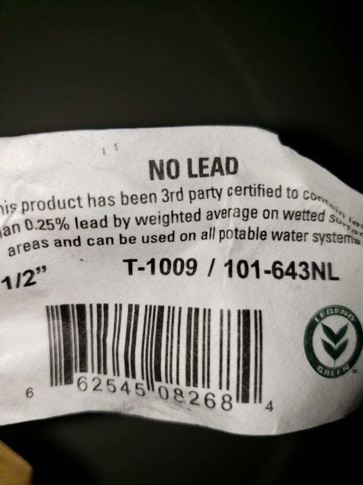 101-643NL 1/2" Compression End Ball Valve