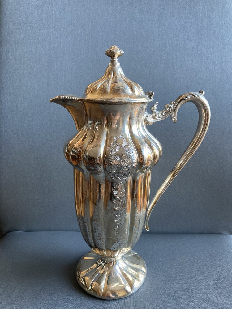 antique silverplate coffee pot
