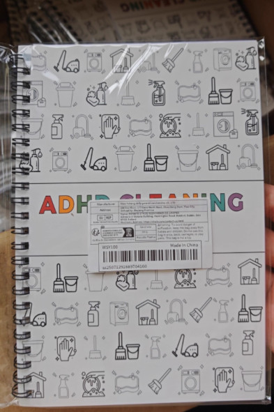 ADHD Cleaning Planner, Cleaning Schedule and Checklist, Undated Daily and Weekly