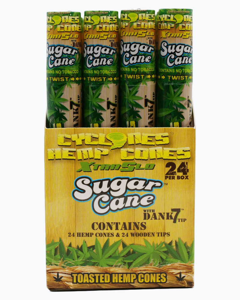 Cyclone Natural Sugarcane Flavored Toasted Cones 24 Pack