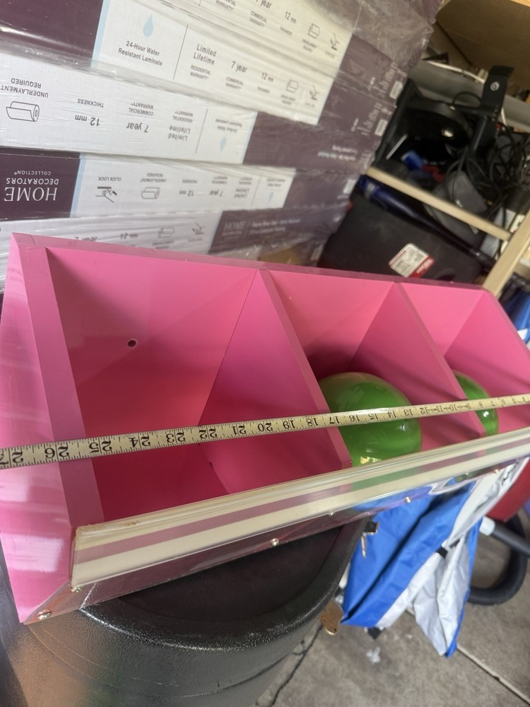 store display shelf container wall mounting clear front open Hanging Container