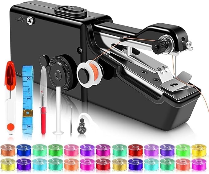 Handheld Sewing Machine, Portable Mini Sewing Machine for Quick Clothing