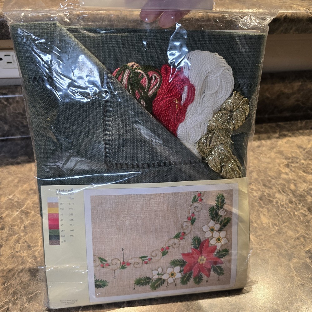 ANCHOR-DMC TABLE Runner LINEN KIT, 16" X 40"
