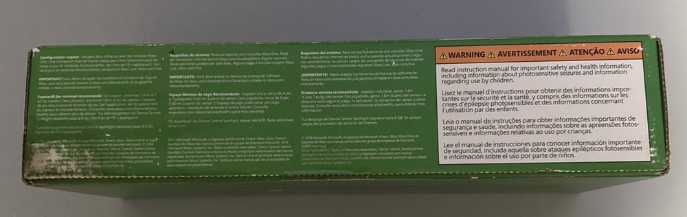 Microsoft Xbox One Kinect Sensor Black New Open Box