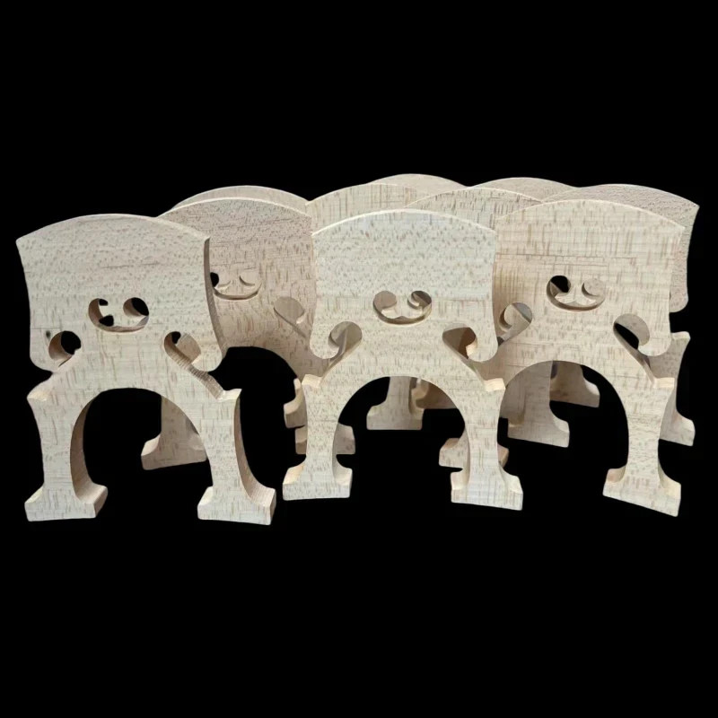 10pcs Belgian Style Cello Bridge,3/4 Size,Aged Maple Wood