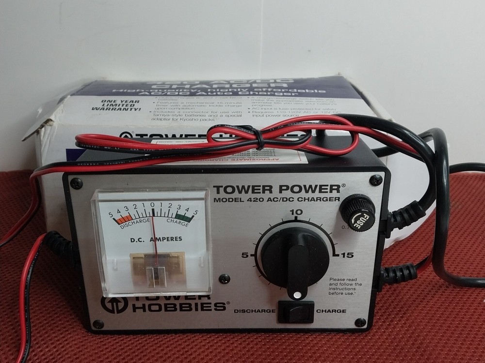 Tower Hobbies ~ Tower Power ~ Model 420 AC/DC CHARGER ~ READ Discription