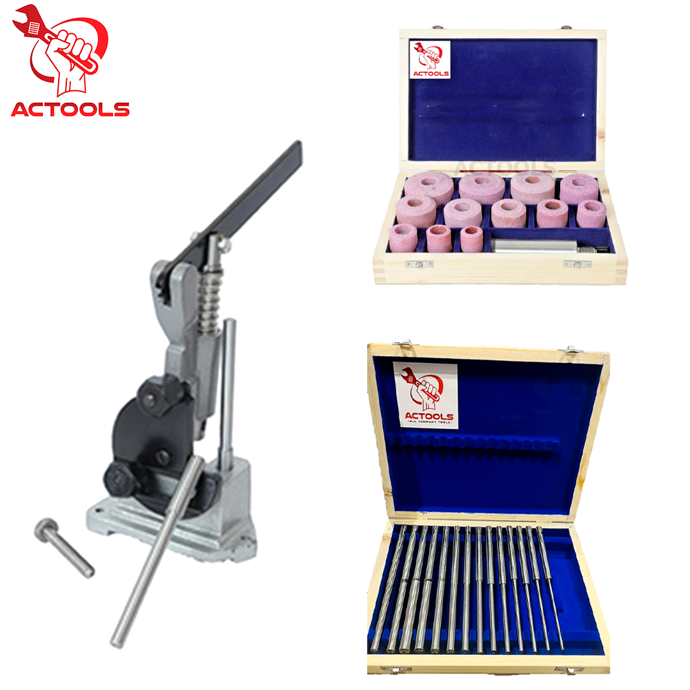 Valve Seat Grinding Stones With Stone Dresser 24 Pcs & 14 pcs Pilots + Holder