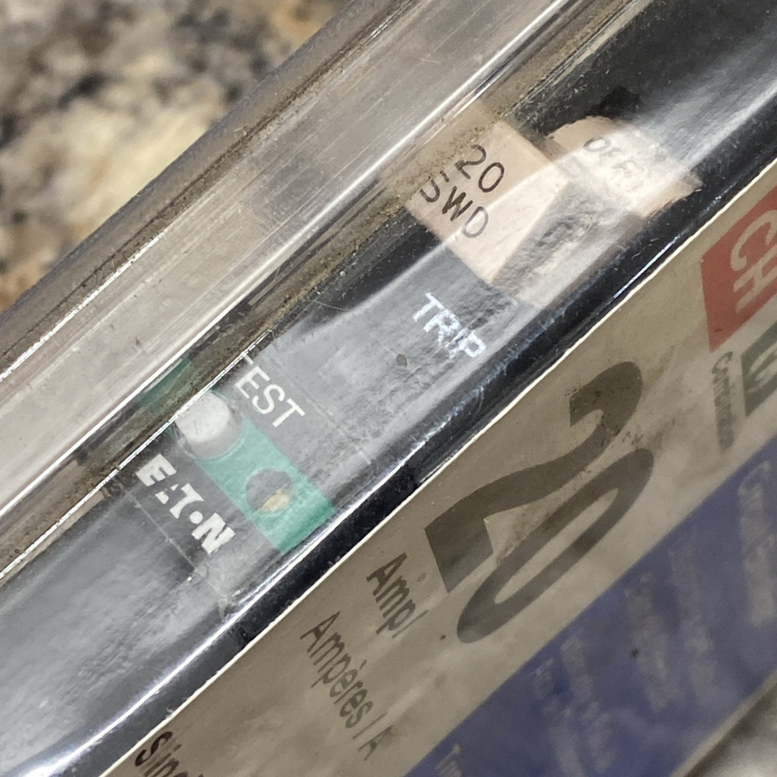 Eaton 20 amp single pole combination arc fault circiut breaker CHCAF120CS NOS