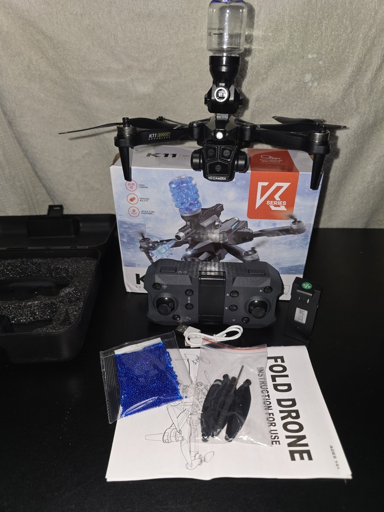 K11 SHOOT Foldable Drone Three Cameras Optical Flow Positioning Remote Control