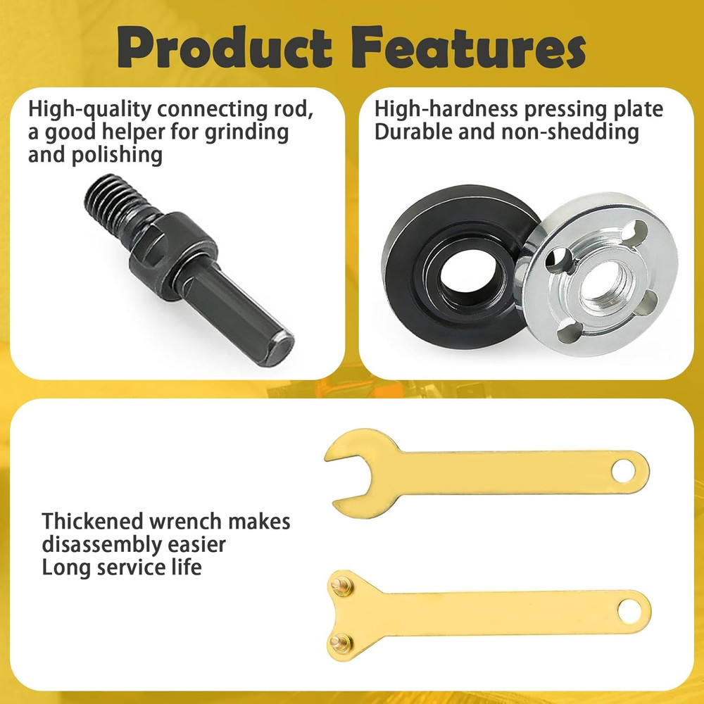 Angle Grinder Connector Set, Electric Drill Angle Grinder Connecting Rod Set,...