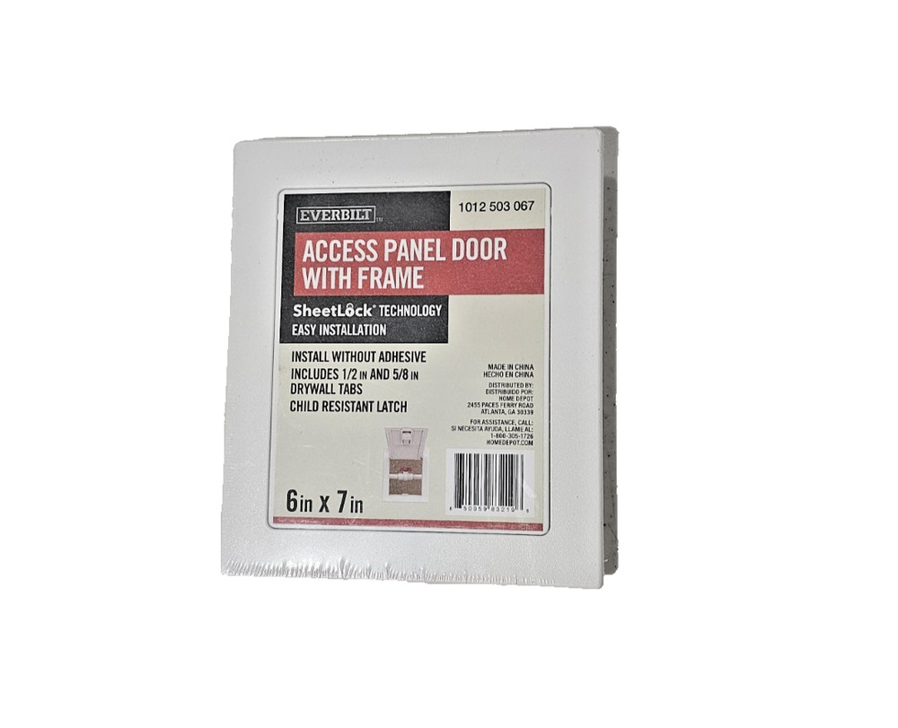 Everbilt Access Panel with Frame and Sheetlock Technology 1/2 & 5/8 Tabs 6" x 7"
