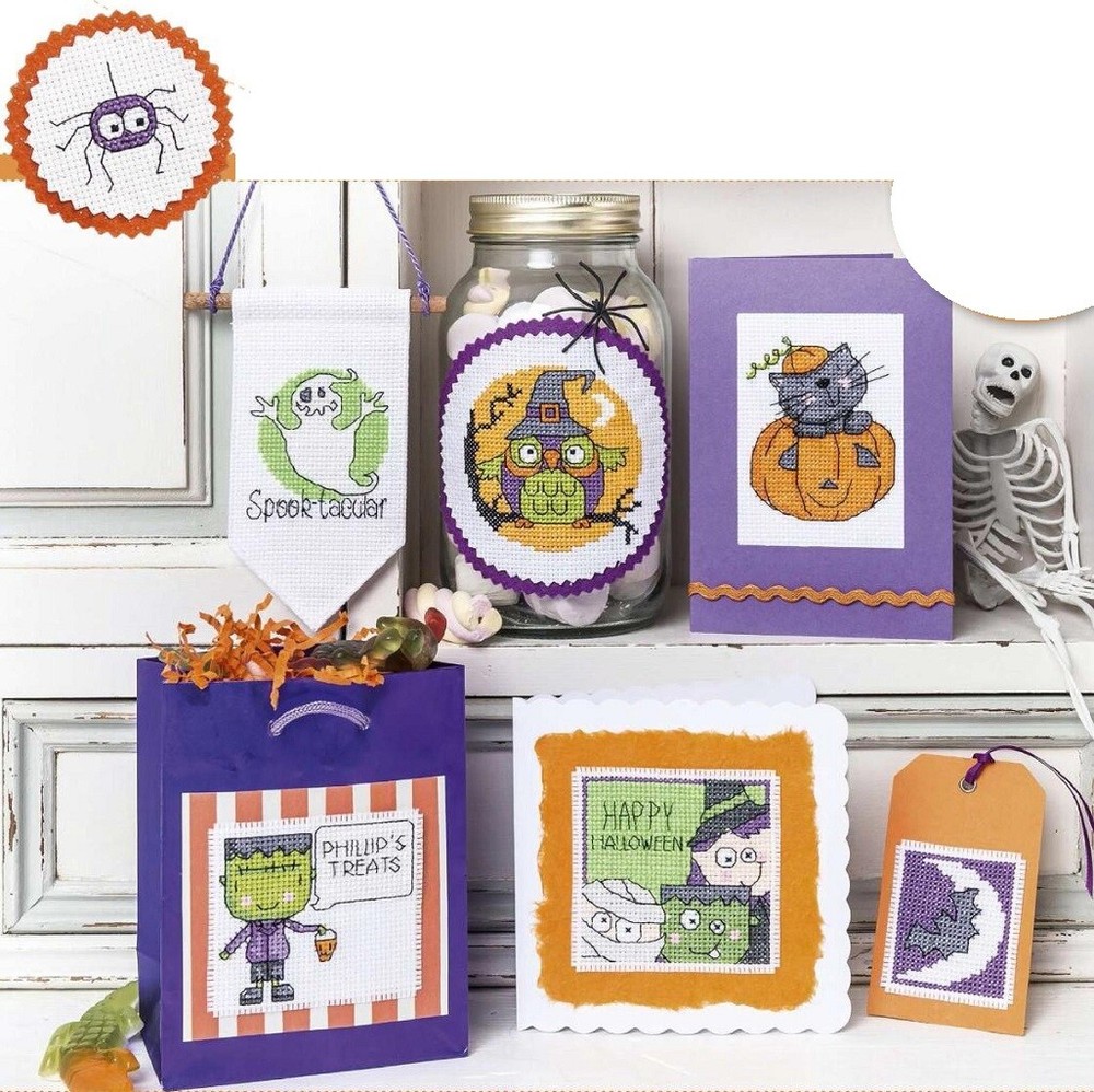 SPOOKTACULAR 31 MOTIFS   CROSS STITCH  PATTERN ONLY    EQ - RPP