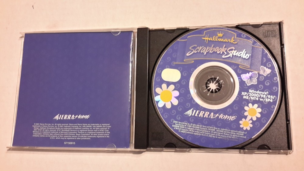 Hallmark Scrapbook Studio (2001, Windows XP/2000/98/95/ME/NT4 WSP4)