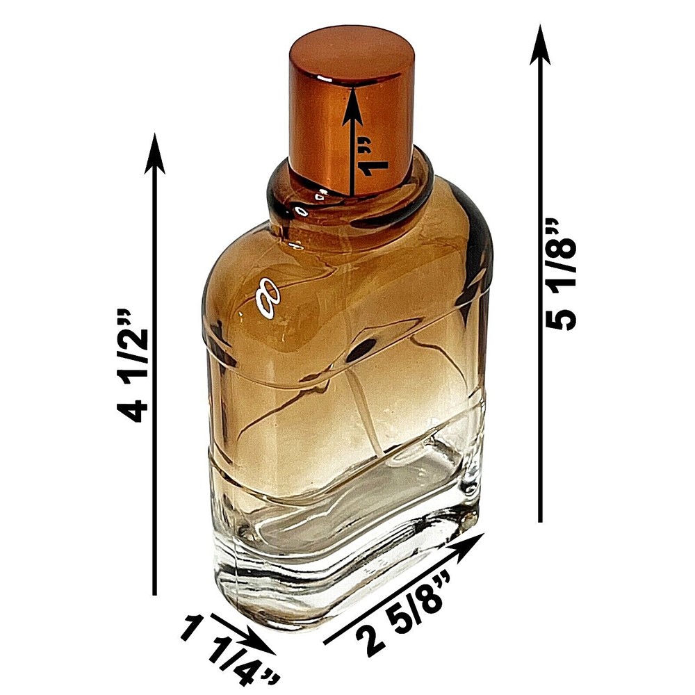 100ml 3.4oz clear gradient colored glass spray empty perfume bottles decant
