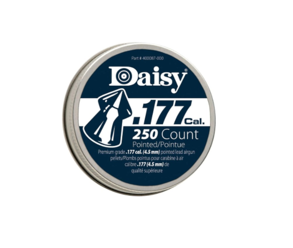 Daisy 250 Count .177 Caliber Pointed Field Pellets