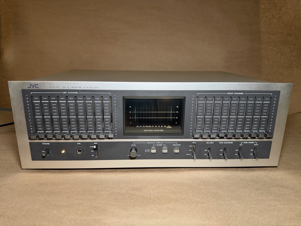 JVC SEA-80 Multi-Voltage Stereo Graphic Equalizer Powers On AS IS Untested