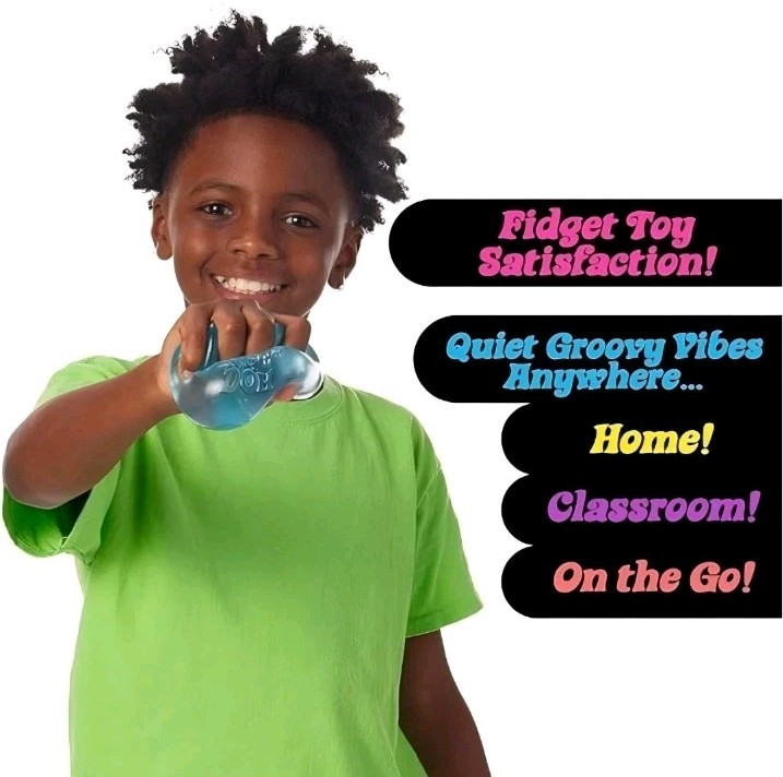 Nee Doh~Nice Cube Super Solid Squish Squeezable Stress Sensory Toy Purple~SEALED