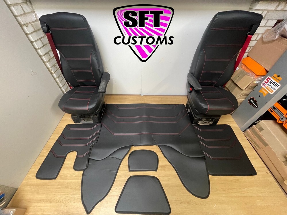 DAF XF 106 ENGINE COVER AND SEAT COVERS HORIZONTAL STITCHING