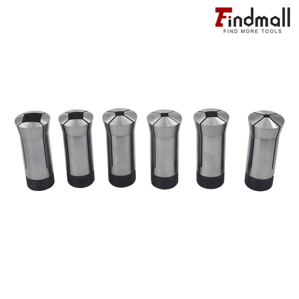 Findmall 5C Square Collet 6 PC Set 1/4",5/16",3/8",1/2",5/8",3/4"