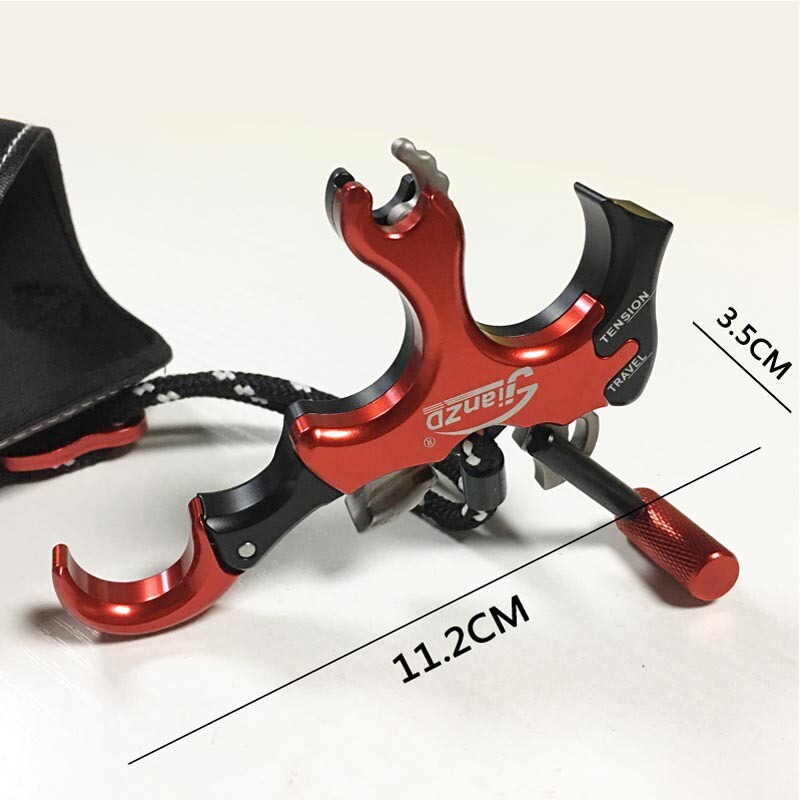 10-100LB 4 Finger Grip Thumb Trigger Archery Hunt Compound Bow Release Aid