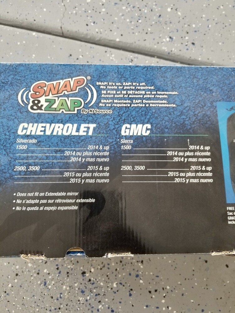 Snap On Towing Mirrors For Chevy/GMC