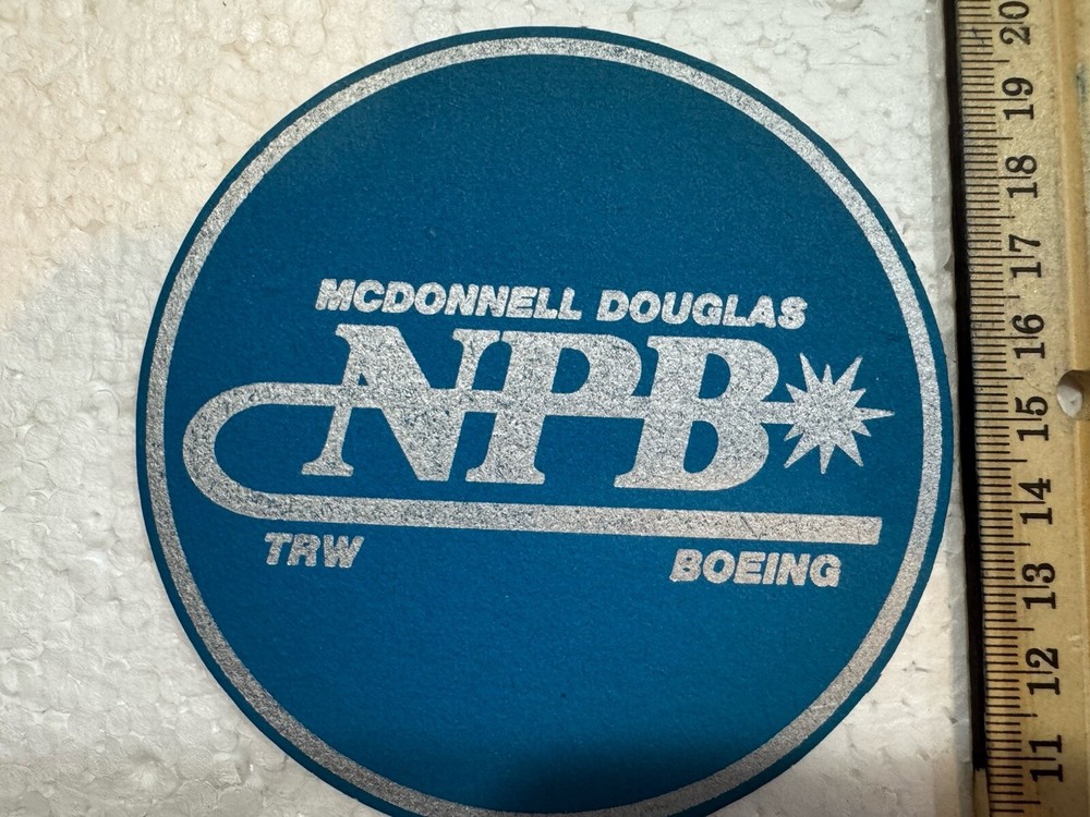 vintage mcdonnell douglas - Boeing - TRW - Beverage Coaster