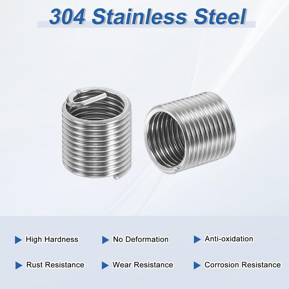 10pcs Wire Thread Inserts 5/16-24 UNF 2D 15.8mm Helical Threaded Sleeve
