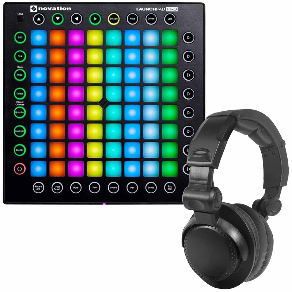 Novation Launchpad Pro 64-Pad USB MIDI Ableton Controller + Headphones