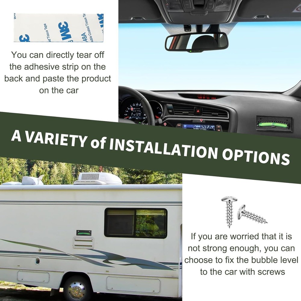 Rv Level Bubble 2-Pack, Bubble Level for Precision Leveling, Compatible with Adh