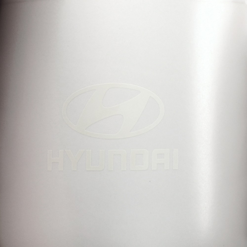 Hyundai White Logo Mug
