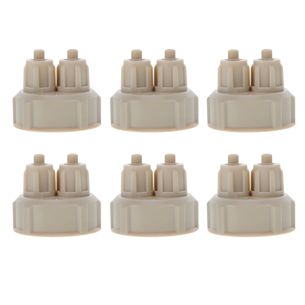6PCS CO2 Diffuser Caps Reactor Bottle Caps Aquarium Plants System Accessories