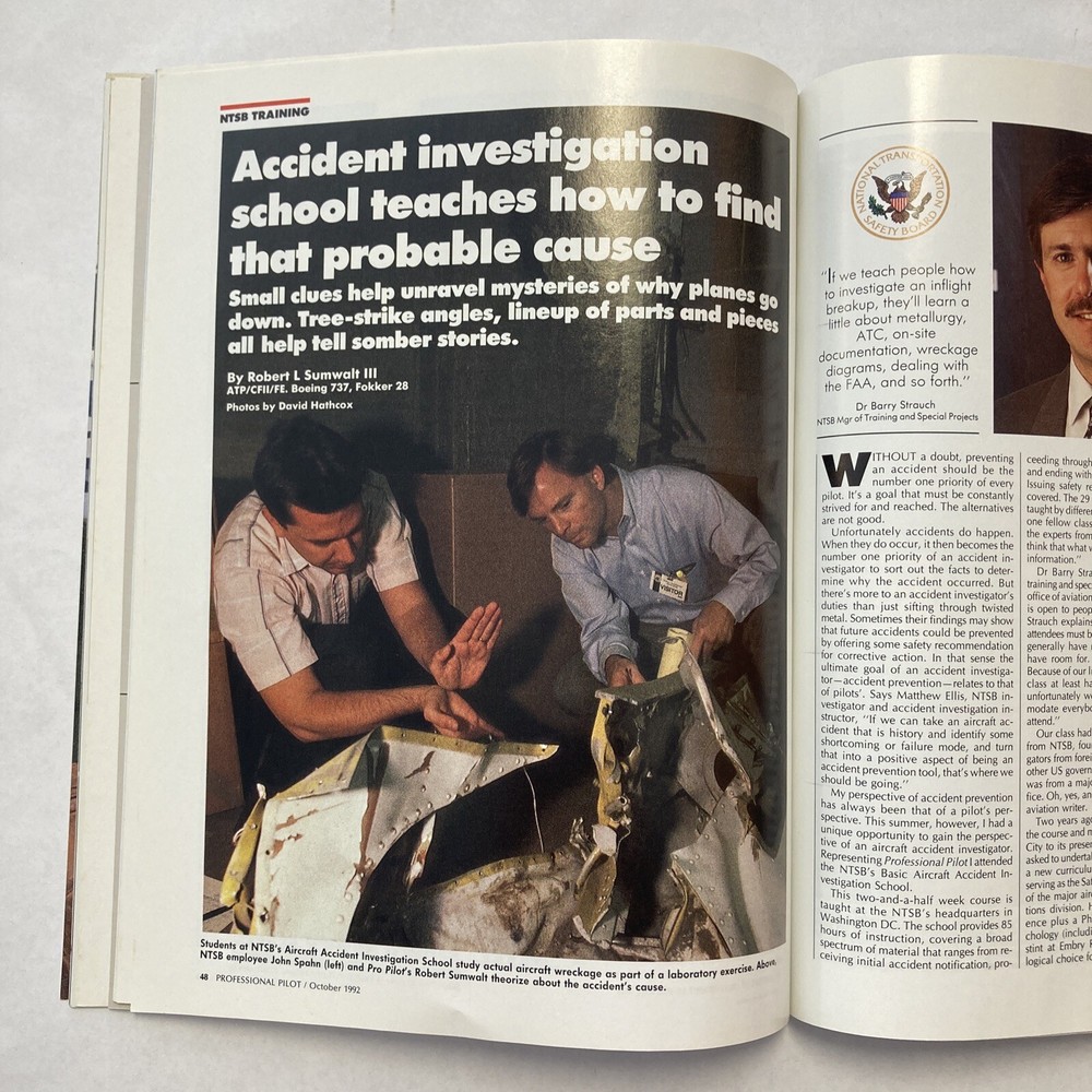 Professional Pilot - October 1992 Issue