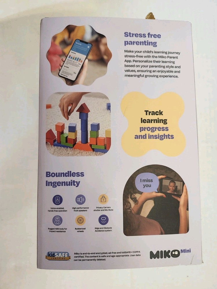 MIKO Mini AI Intelligent Robot Children STEM Toys Interactive Learning SEALED