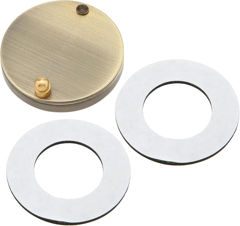 Peephole Cover, Solid Brass Privacy Door Viewer Cover with Double-Sided Self-Adh