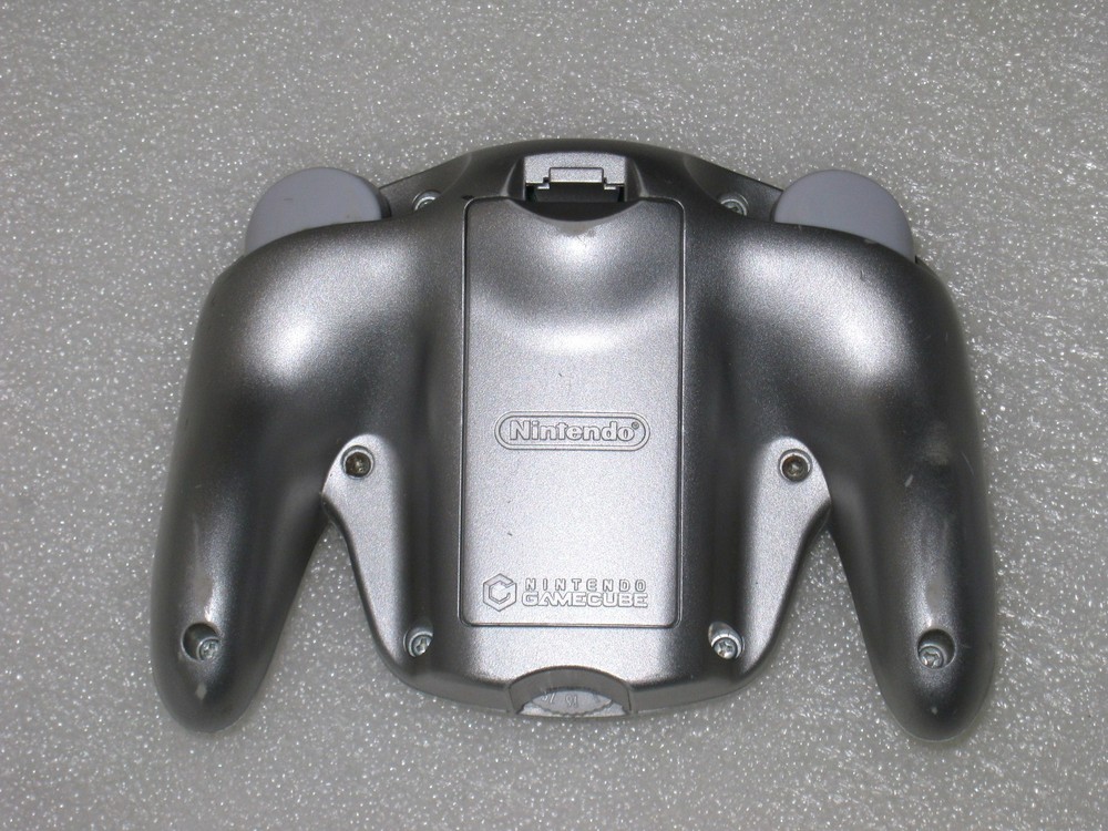 Nintendo GameCube Platinum Silver Wavebird DOL-004 Wireless Controller &Receiver