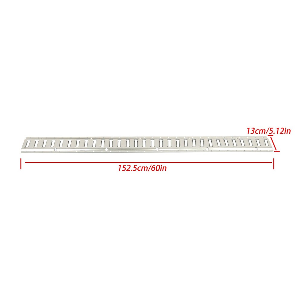 New 24PCS 5ft E Track Kit For Enclosed Cargo Trailers Secure Tie-Down Rails