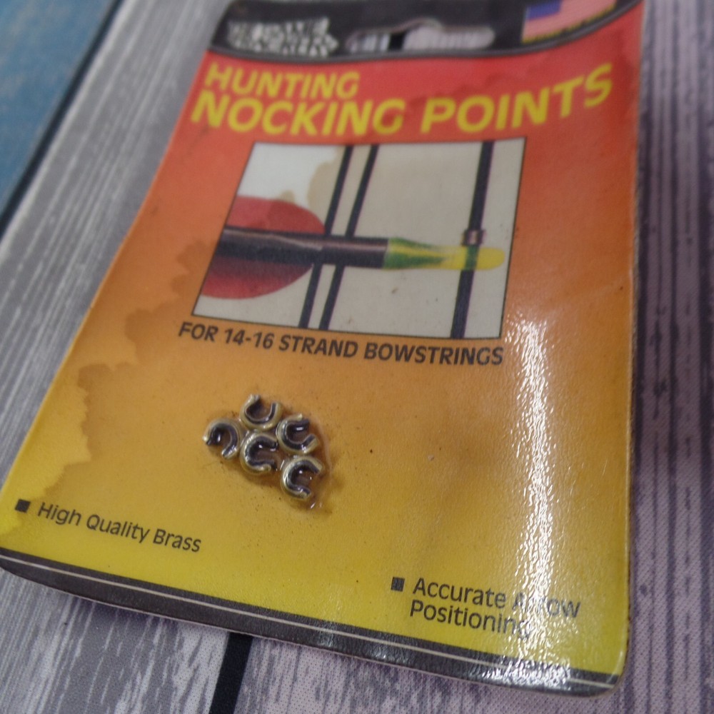 The Game Hunter HUNTING NOCKING POINTS #5010 14-16 Strand Bowstring New in Pack!