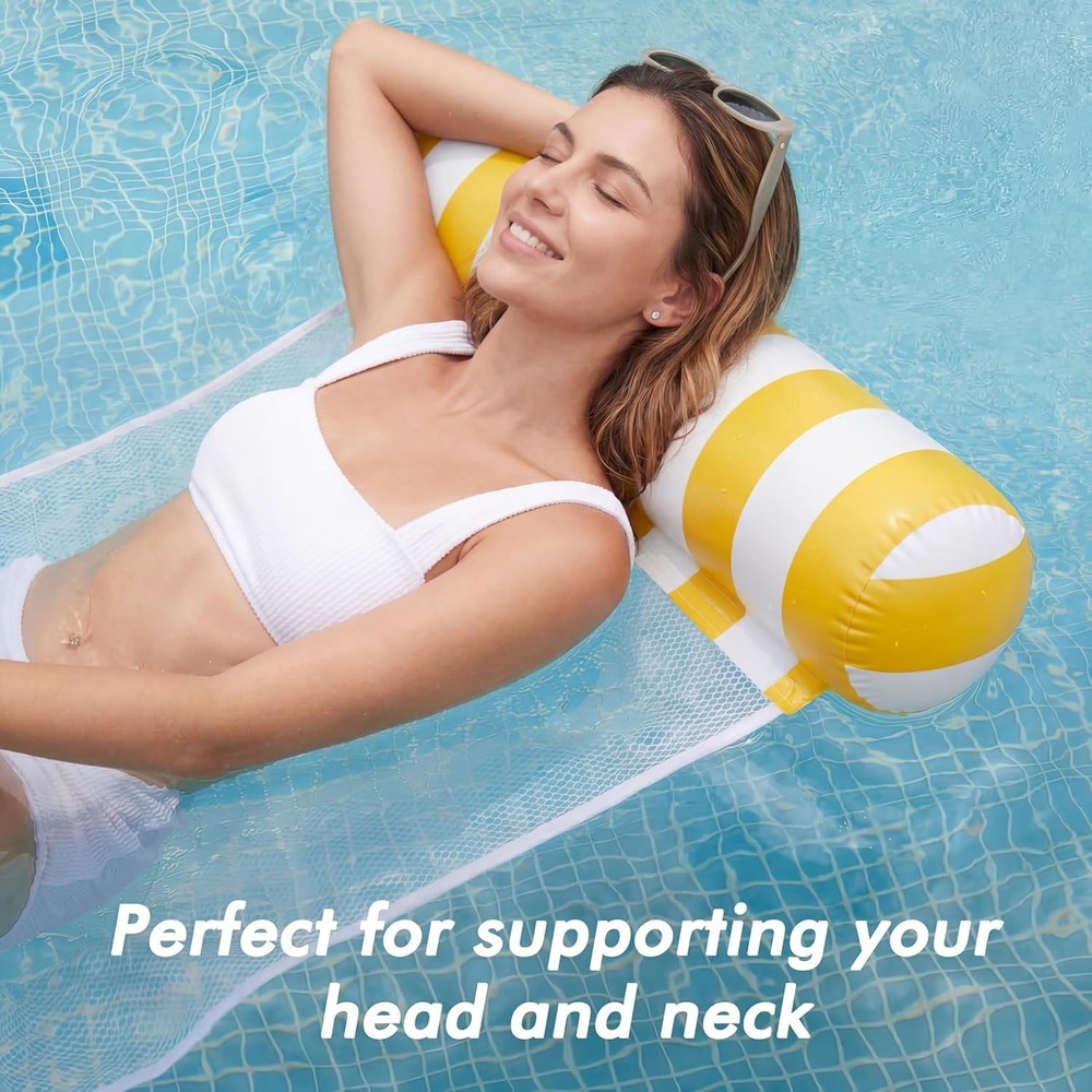 Durable Inflatable Pool Hammocks - 5 Pack for Ultimate Summer Relaxation