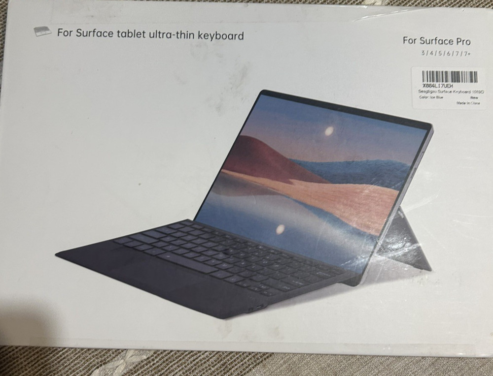 Ultra Thin Portable Wireless Bluetooth Keyboard for Surface Pro 3,4,5, 6, 7, 7+